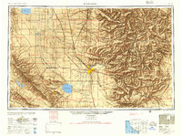 Bakersfield 1955 topographic map thumbnail