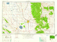 Bakersfield 1960 topographic map thumbnail