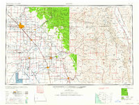 Fresno 1960 topographic map thumbnail