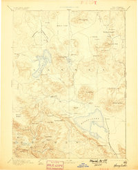 Honey Lake topographic map thumbnail
