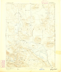 Honey Lake 1893 topographic map thumbnail