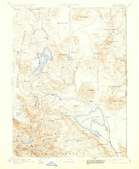Honey Lake 1893 topographic map thumbnail