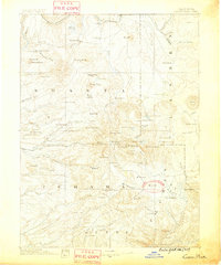 Lassen Peak 1886 topographic map thumbnail