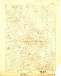 Lassen Peak 1894 topographic map preview