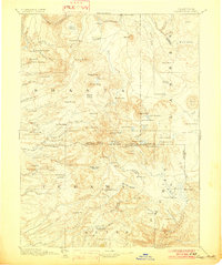 Lassen Peak 1894 topographic map thumbnail
