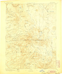 Lassen Peak 1894 topographic map thumbnail