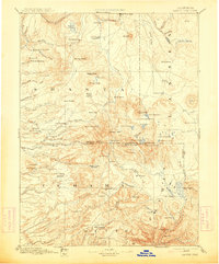 Lassen Peak 1894 topographic map thumbnail