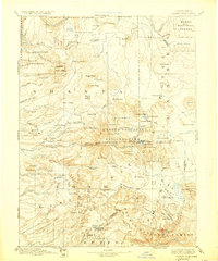Lassen Peak 1894 topographic map thumbnail
