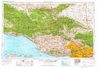 Los Angeles 1966 topographic map thumbnail