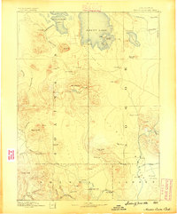 Modoc Lava Bed 1886 topographic map thumbnail