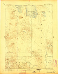 Modoc Lava Bed 1892 topographic map thumbnail