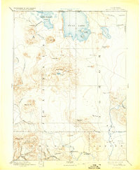 Modoc Lava Bed 1892 topographic map thumbnail