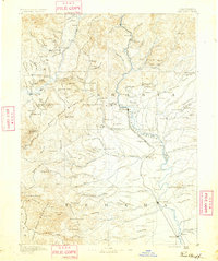 Red Bluff 1890 topographic map thumbnail