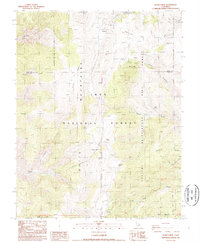 Blanco Mountain 1987 topographic map thumbnail