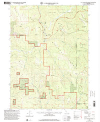 Blue Creek Mountain 1997 topographic map thumbnail