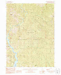Bollibokka Mountain 1990 topographic map thumbnail