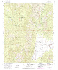 Breckenridge Mountain 1972 topographic map thumbnail