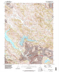 Briones Valley 1993 topographic map thumbnail