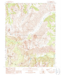 Buckeye Ridge 1990 topographic map thumbnail