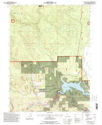 Burney Falls 1995 topographic map thumbnail