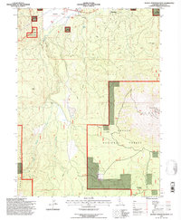 Burney Mountain West 1995 topographic map thumbnail