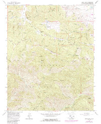 Burnt Peak 1958 topographic map thumbnail