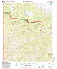 Burnt Peak 1995 topographic map thumbnail