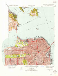 San Francisco North 1947 topographic map thumbnail