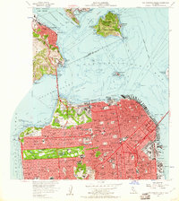 San Francisco North 1956 topographic map thumbnail