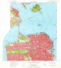 San Francisco North 1956 topographic map thumbnail