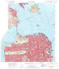 San Francisco North 1956 topographic map thumbnail