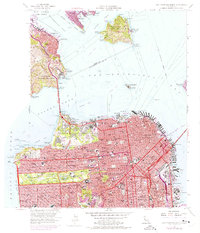 San Francisco North 1956 topographic map thumbnail
