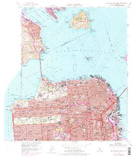 San Francisco North 1956 topographic map thumbnail