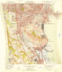 San Francisco South 1950 topographic map thumbnail