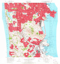 San Francisco South 1956 topographic map thumbnail