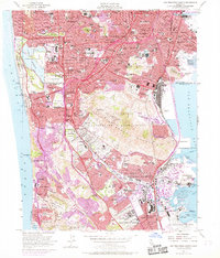 San Francisco South 1956 topographic map thumbnail