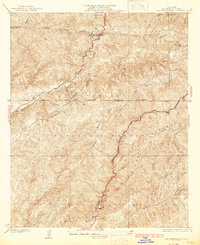San Francisquito 1937 topographic map thumbnail