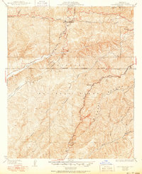 San Francisquito 1937 topographic map thumbnail