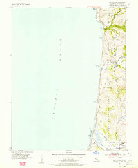 San Gregorio 1955 topographic map thumbnail