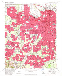 San Jose West 1961 topographic map thumbnail