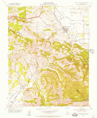 San Juan Bautista 1955 topographic map thumbnail