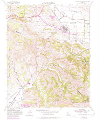 San Juan Bautista 1955 topographic map thumbnail