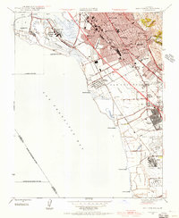 San Leandro 1947 topographic map thumbnail