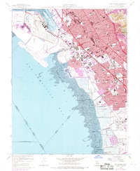 San Leandro 1959 topographic map thumbnail