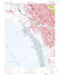San Leandro 1959 topographic map thumbnail