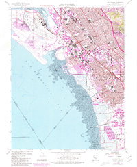 San Leandro 1959 topographic map thumbnail