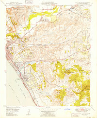 San Luis Rey 1949 topographic map thumbnail