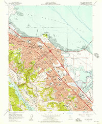 San Mateo 1956 topographic map thumbnail