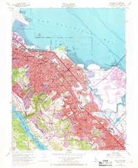 San Mateo 1956 topographic map thumbnail
