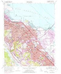 San Mateo 1956 topographic map thumbnail